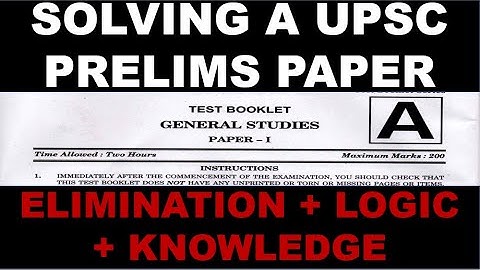 Elimination Tricks For UPSC PRELIMS | Solving UPSC 2020 Prelims Question Paper | Honest Talks UPSC