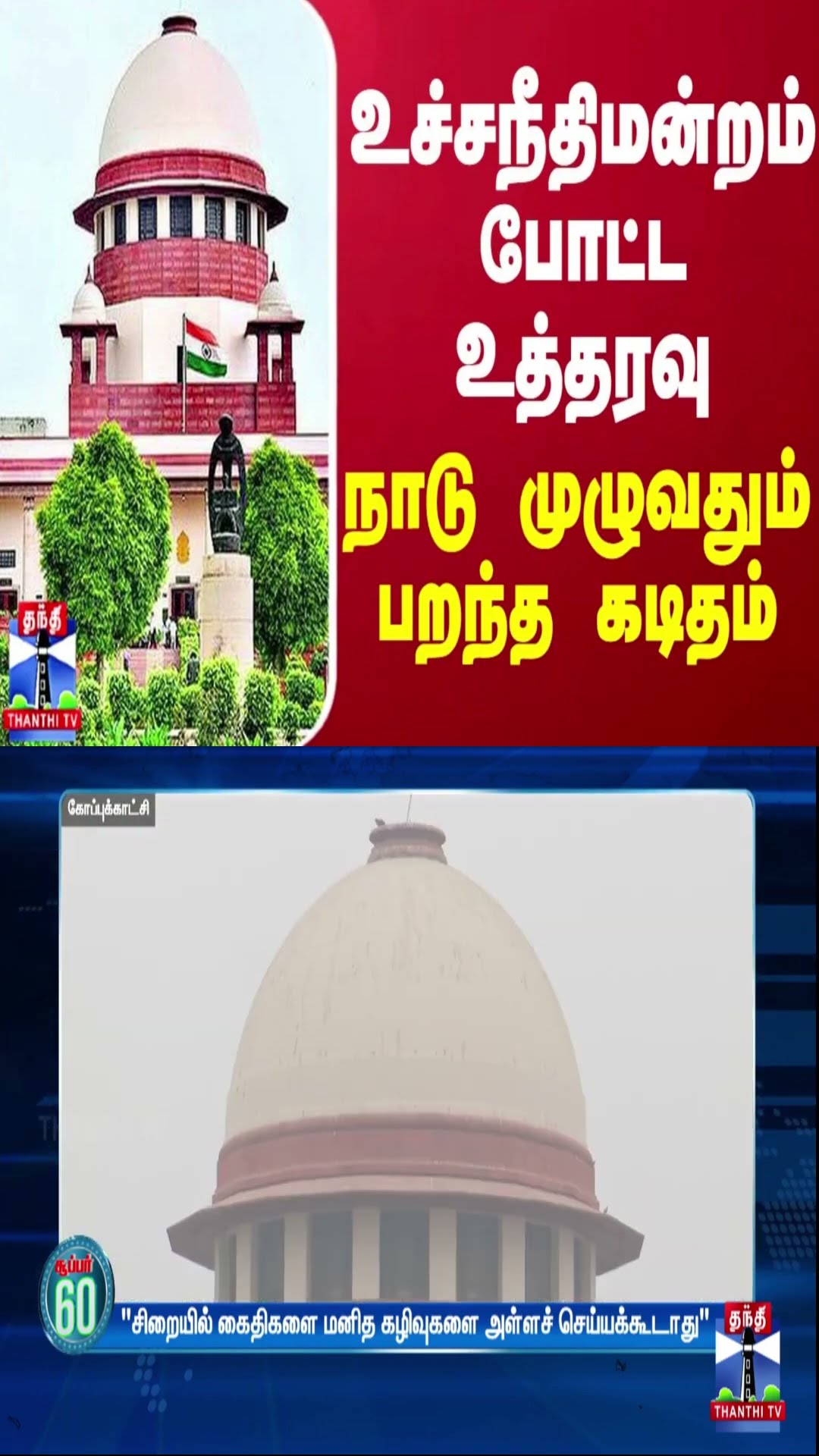 உச்சநீதிமன்றம் போட்ட உத்தரவு - நாடு முழுவதும் பறந்த கடிதம்