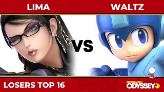 SSO 3rd Year - Lima (Bayonetta) VS DRiP | Waltz (Mega Man) - Losers Top 16 - SSBU Ultimate