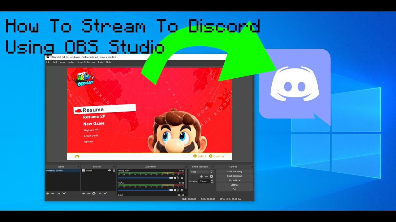 How To Stream To Discord Using Obs Studio Youtube