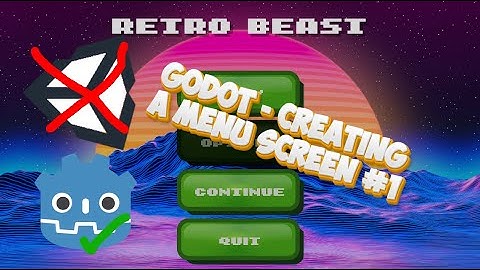Godot 4.1 - Creating Menu