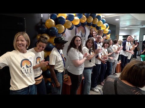 Staff and community members from the surrounding area gathered for a ribbon-cutting ceremony at Venture Academy which opened in August 2023. Guests were able to tour the state-of-the-art school with the goal of preparing students to become entrepreneurial change-makers, well-equipped for any post-secondary pathway they choose. The creation of this new alternative education high school was made possible by residents of Douglas County who voted for a Bond initiative in 2018. VENTURE ACADEMY OF LEADERSHIP AND ENTREPRENEURSHIP (VALE) RIBBON CUTTING CEREMONY