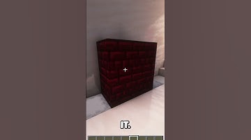 How to make RED NETHER BRICK in Minecraft (Tutorial) #minecrafttutorial #minecraft