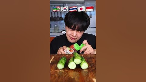 Do you like cucumber..? 🥒 #mukbang #stoneychoi