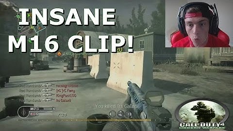 INSANE M16 CLIP! - Call of Duty 4