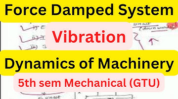 Force Damped System| Vibration| Dynamics of Machine| DOM| Mechanical Engg| GTU| Lecture| In hindi
