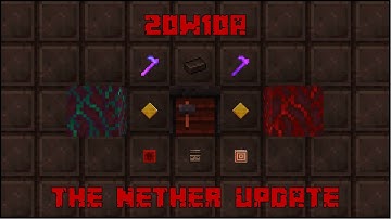 Minecraft 1.16 - Snapshot 20w10a - Smithing Table & Hyphae!