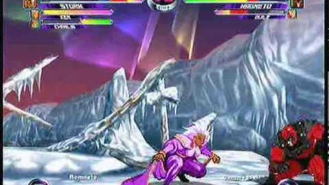 MvC2 Online (360): Brett (Cha/Storm/Ken) vs Gamweasel (Guile/Mag/Tron) 12 .:12.28.09:.