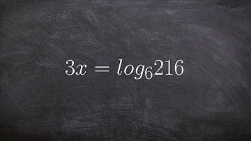 Converting an equation to exponential form to solve the logarithm