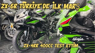 KAWASAKİ ZX6R İLK MARŞ TÜRKİYE’DE  / ZX4RR TEST ETTİM SINIRLARI ZORLADIM / BU NASIL SES