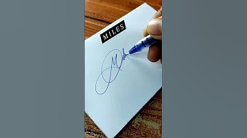 M name signature style #signature ##handwriting #short #shortsfeed #tranding #name