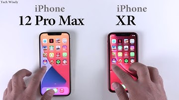 iPhone 12 Pro Max vs XR : Speed Test + Size Comparison + Ram Management