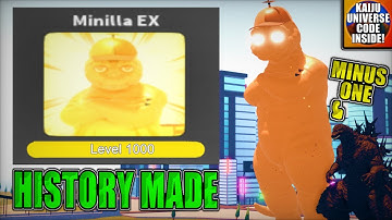 SECOND EVER LEVEL 1000 MINILLA EX!!! | KU HISTORY MADE AGAIN ||| Kaiju Universe