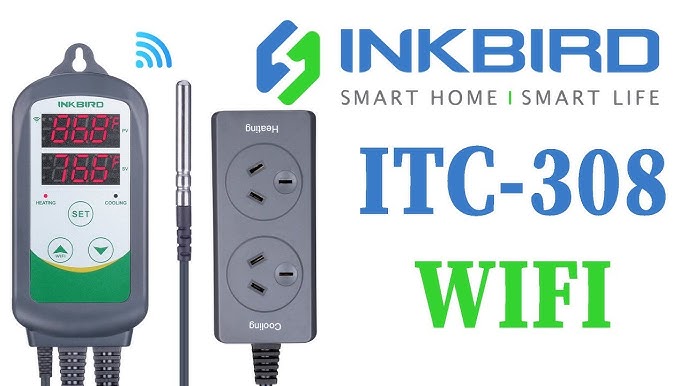 Inkbird ITC 308 WiFi Smart Thermostat  Review and Automation with Google  Home and IFTTT 
