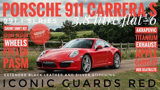 포르쉐 911 카레라 S 7단 수동 쿠페 991.1 3.8 모델, 아크라포빅 티타늄 배기 시스템 장착! 영국 판매