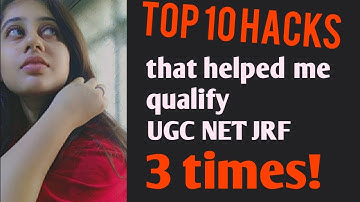 Top 10 hacks and tips that I used to qualify UGC NET JRF 3 TIMES||MUST WATCH FOR BEGINNERS| NIHARIKA