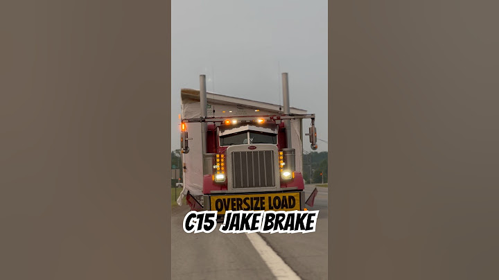 (LOUD) BEST JAKE BRAKE SOUND  #trucking #mobilehome #truck #leftlanemedia