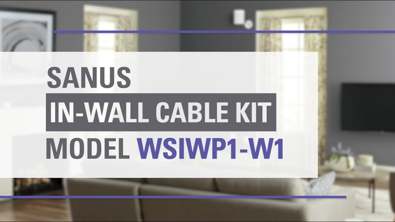 Sanus In-Wall Cable Management Kit for Mounted TV & Soundbar