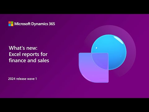 What's new: Excel reports for finance and sales