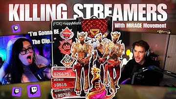 ONCE AGAIN Using INSANE MIRAGE MOVEMENT To Kill STREAMERS In Apex Legends