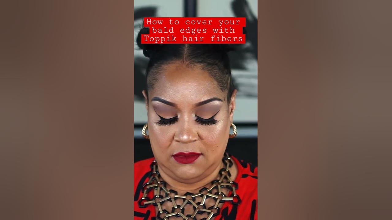 How To Cover Your Bald Edges With Toppik Hair Fibers.