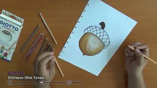 Giotto Stilnovo Skin Tones Pencil - Pensil Warna set 12