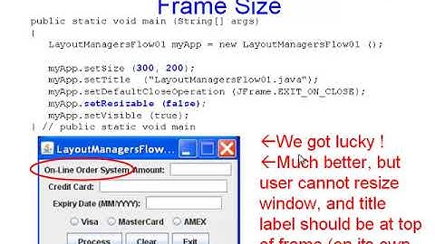 Java GUI Development, Layout Managers and Panels - the Basics