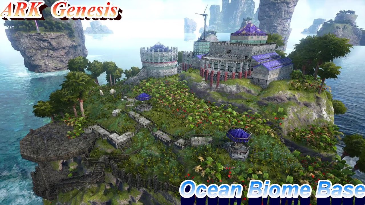Ark Genesis Ocean Biome Base Youtube