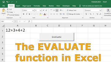 Tip #3 - Using the Evaluate function with VBA in Excel