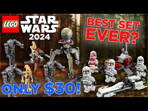 LEGO Star Wars 2024 Sets LEAKED! (CLONE BATTLE PACK, DROIDEKA