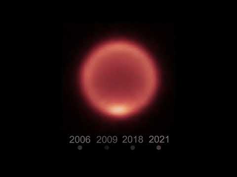 Evolution of thermal images from Neptune