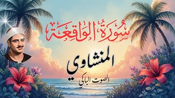 المنشاوي سورة الواقعه-لتحصين المنزل من الفاقه والفقر -استمع وتتدبر بقلبك واخشع اليها