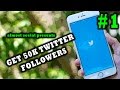 Get 50K Twitter Followers 2017 - Part 1 (20 Ways to Get Real Followers) [HINDI]