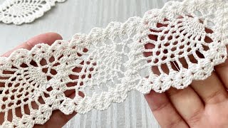 Wonderful Very Stylish Crochet Border Lace Pattern Tutorial