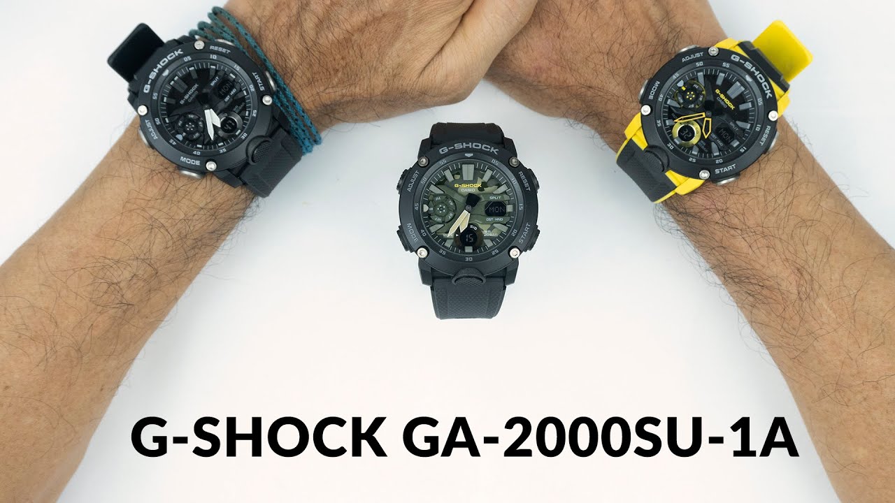 NEW FACE OF CASIO G-SHOCK GA-2000SU-1A - YouTube