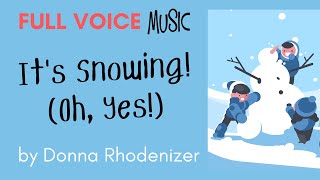 Its Snowing Oh Yes By Donna Rhodenizer Lyric Video