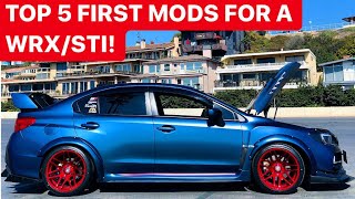 TOP 5 Best FIRST MODS For A Subaru WRX/STI!