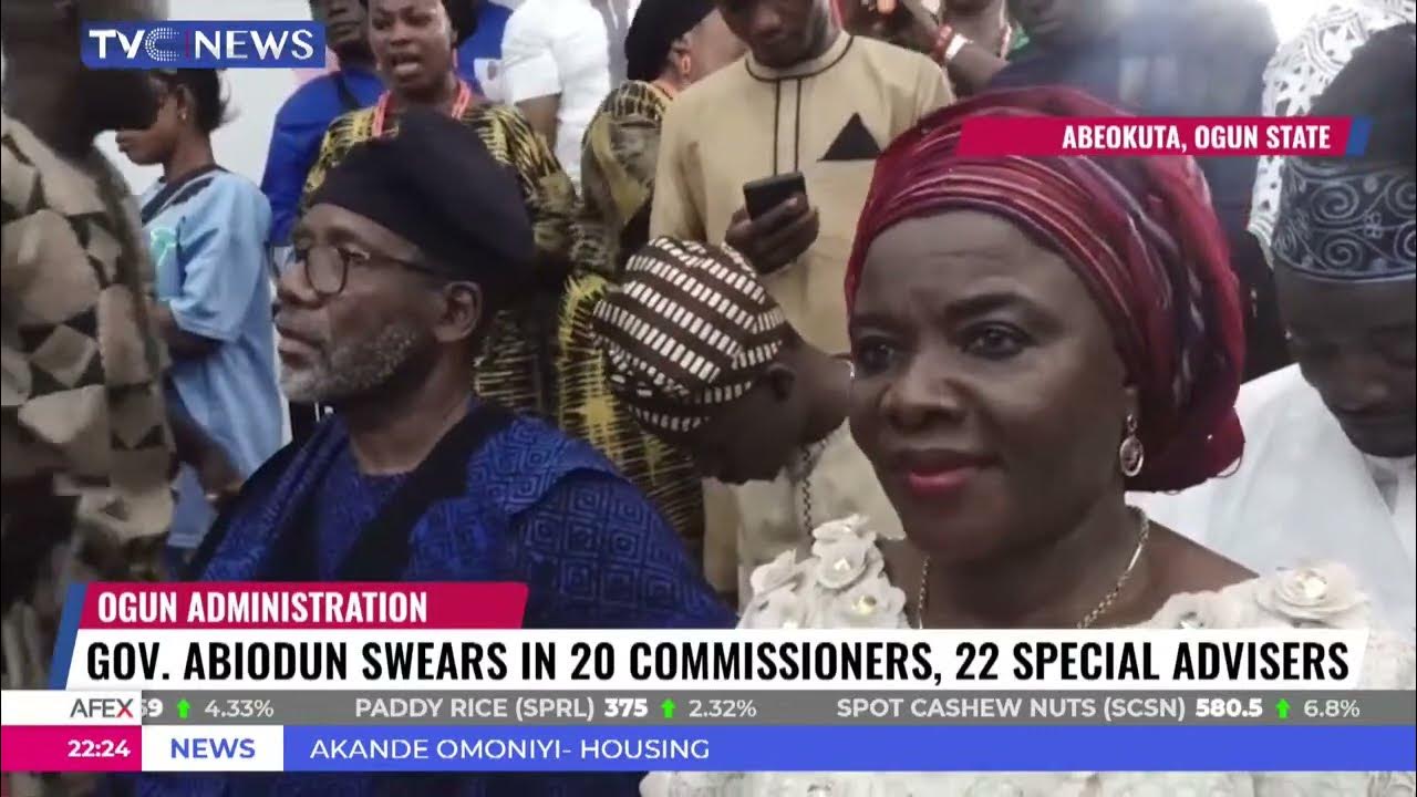 Gov. Abiodun Swears In 20 Commissioners, 22 Special Advisers, Makes Fresh Promise To Ogun Residents