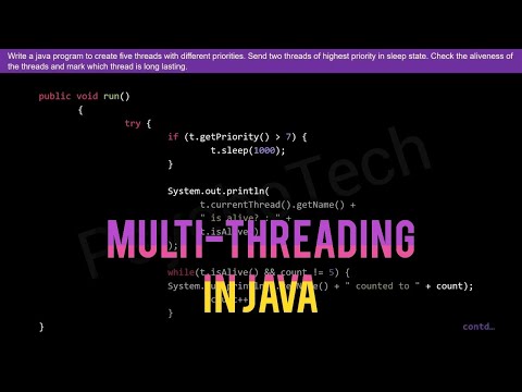 Write a java program to create five threads with different priorities | Multithreading in Java