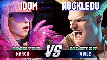 SF6 ▰ IDOM (Manon) vs NUCKLEDU (Guile) ▰ High Level Gameplay
