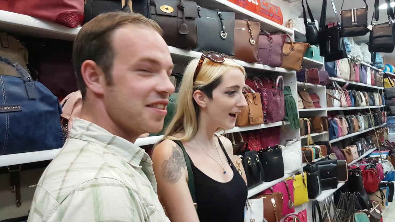 buying a handbag in turkey marmaris a tour of Tony's bag shop 2019 