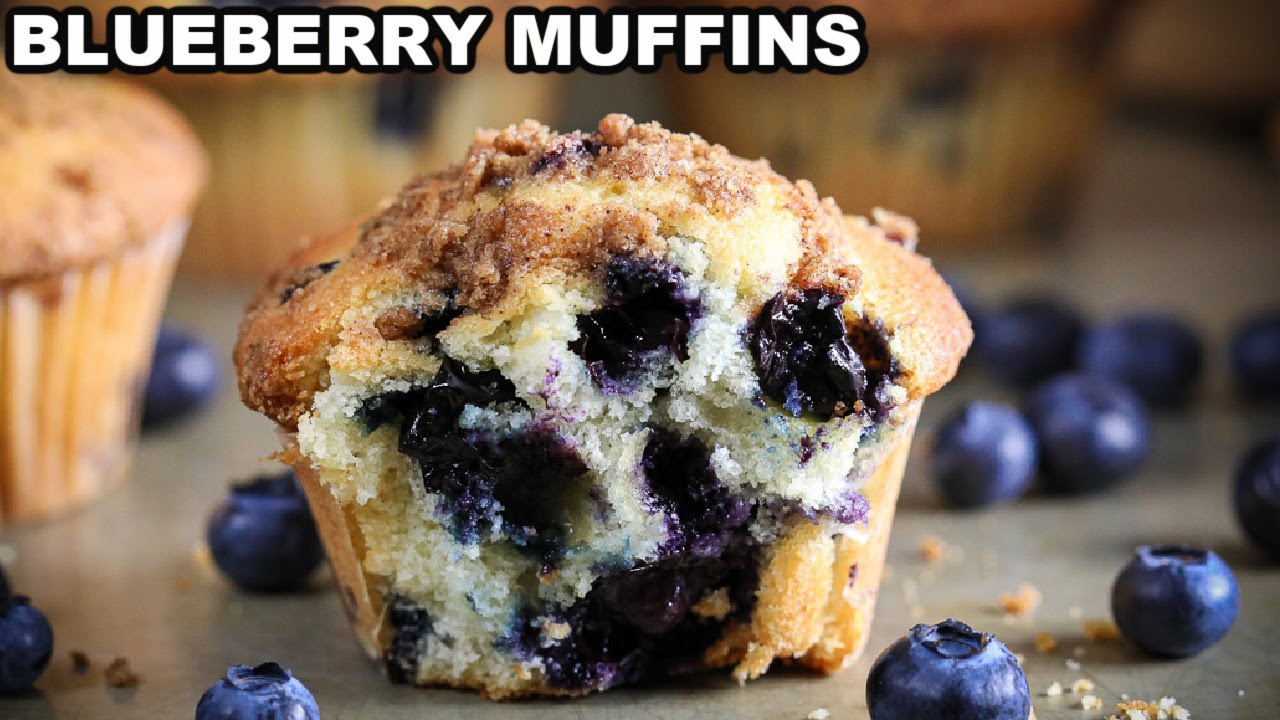 Easy Blueberry Muffins Recipe - YouTube