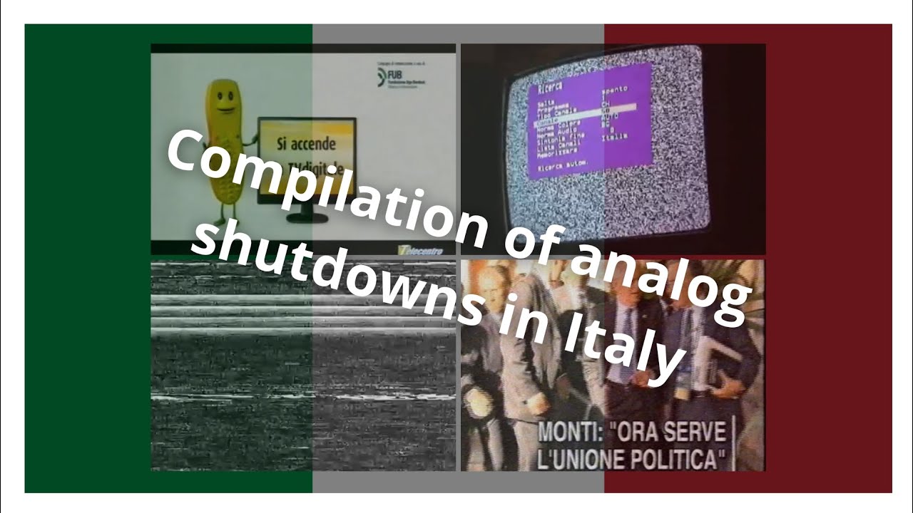 Compilation of analog shutdowns in Italy