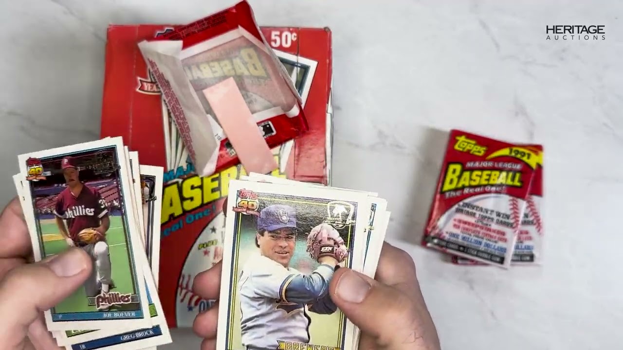 Coming up at Heritage: A 1991 Topps Baseball Desert Shield Wax Box 