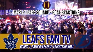 TAVARES WINNER SENDS MAPLE LEAFS SQUARE INTO A FRENZY! | Leafs Fan Goal Reactions | TOR 2-1 TB (OT)