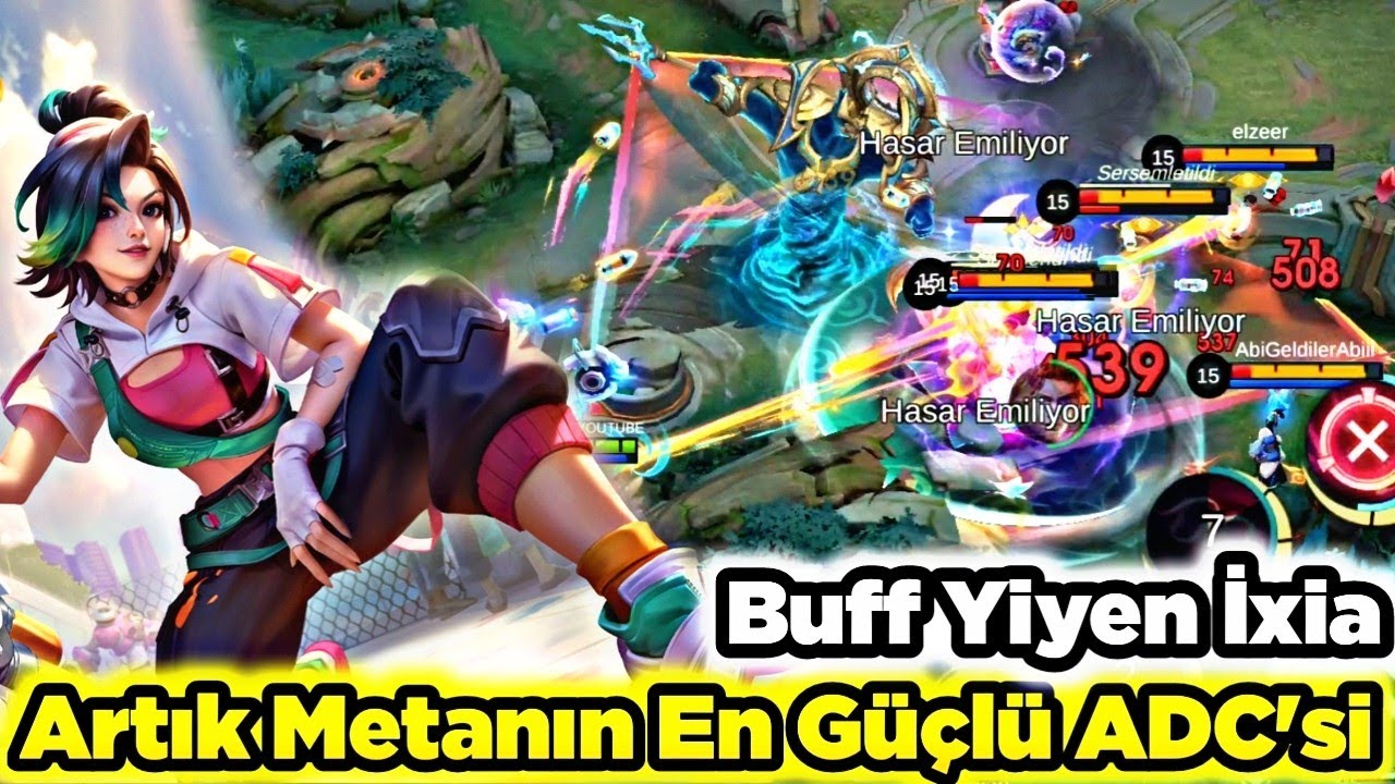 🔥 ARTIK EN GÜÇLÜ ADC 1v9 MAÇ TAŞIYOR Yeni İxia Sürekli Ulti Atıp 5 Kişiyi Kesiyor Mobile Legends