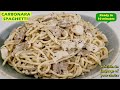 How to make chicken carbonara spaghetti  quick and easy recipe