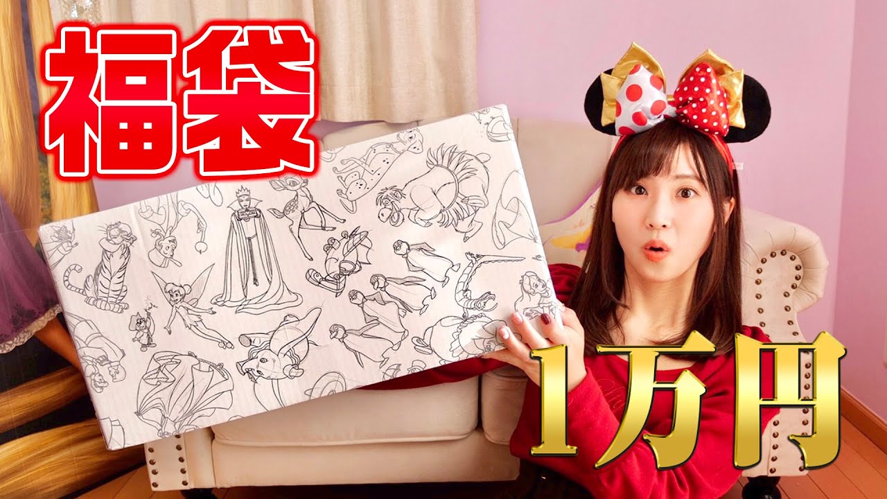 1万円福袋 ショップディズニーのラッキーバッグ22開封で大騒ぎwww Youtube