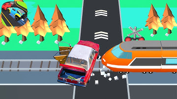 Jam Highway -Comeback Home (Android-iOS) High Way Car Driving and Realistic Car Crashes with Trains