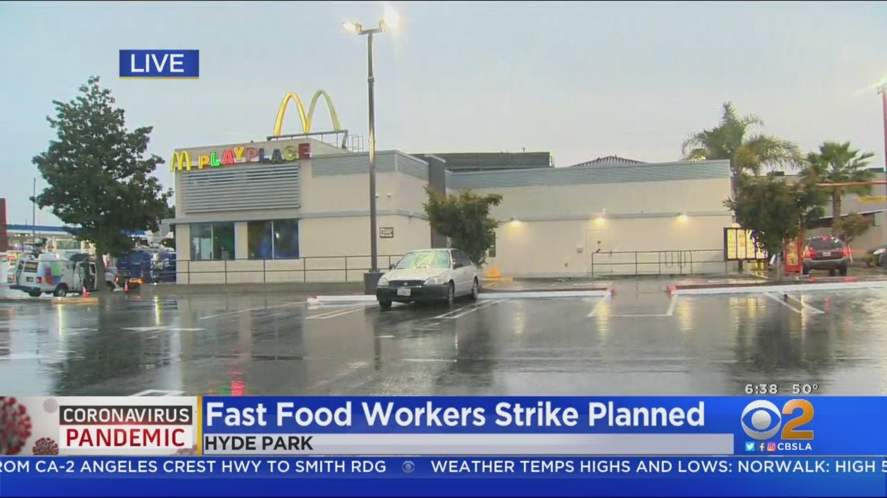 Fast Food Workers To Go On Strike Today - YouTube